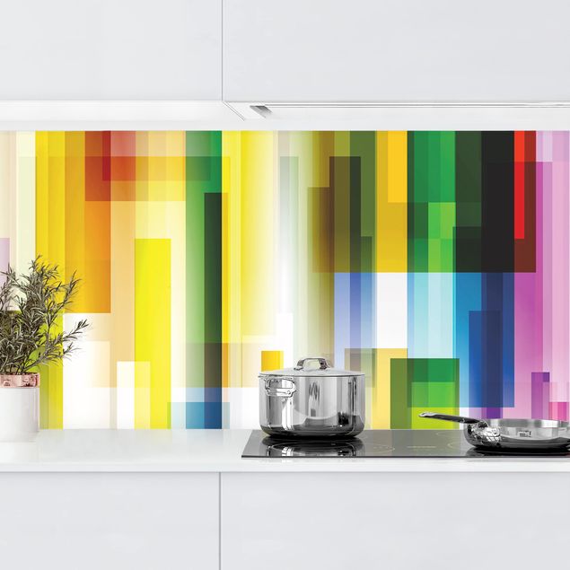 Rivestimenti cucina pannello Cubi arcobaleno