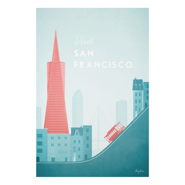 Stampa su Forex - Poster Travel - San Francisco - Verticale 3:2