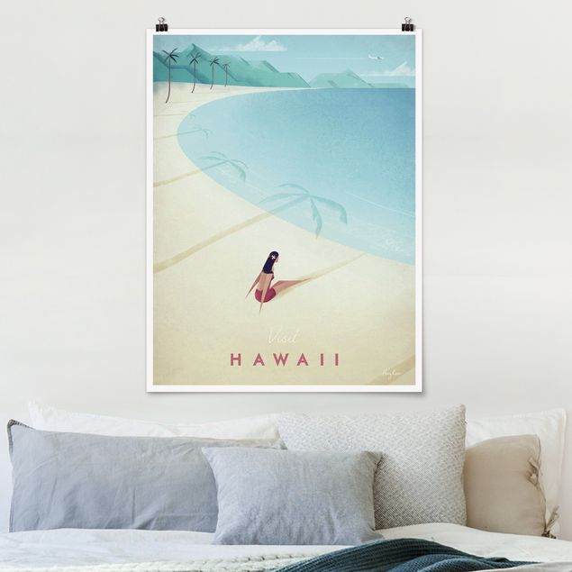 Poster illustrazioni Poster di viaggio - Hawaii