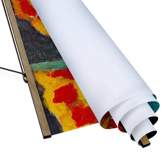 Quadro su tessuto con stecche per poster - Paula Modersohn-Becker - Natura morta con tulipani - Verticale 2:1