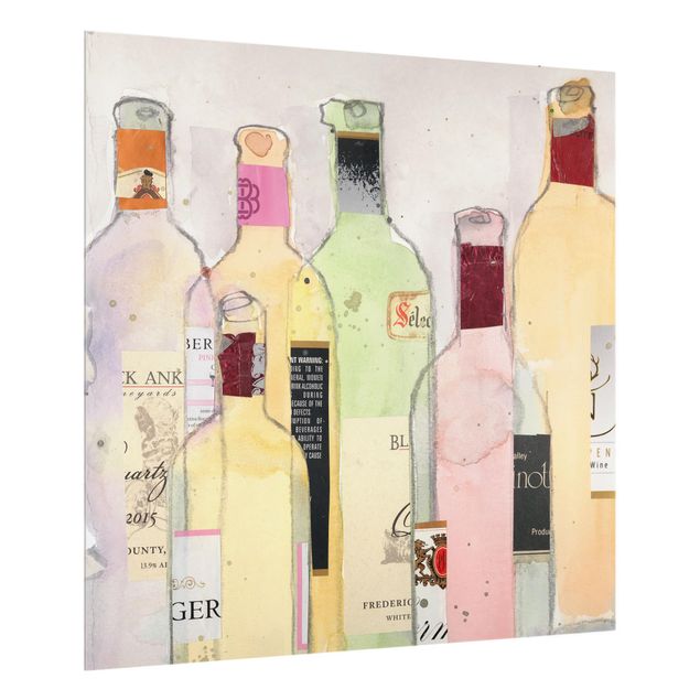 Paraschizzi in vetro - Wine Bottles In Watercolor I