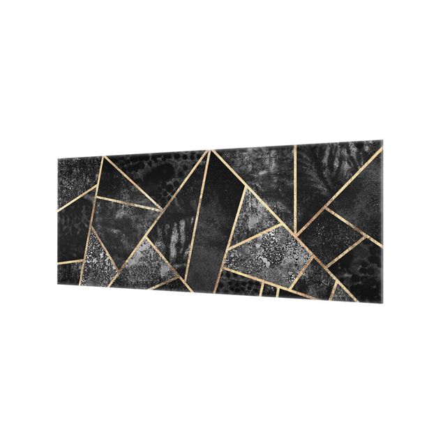 Paraschizzi in vetro - Gray Triangles Gold