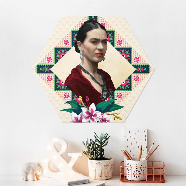 Esagono in forex - Frida Kahlo - fiori e Geometria