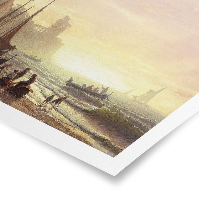 Poster - Albert Bierstadt - Fishing Fleet - Orizzontale 3:4