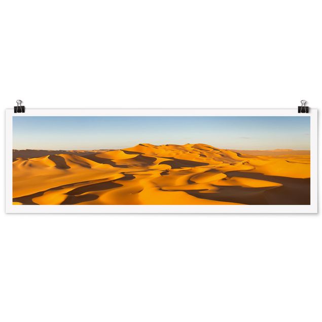 Poster - Deserto Murzuq in Libia - Panorama formato orizzontale