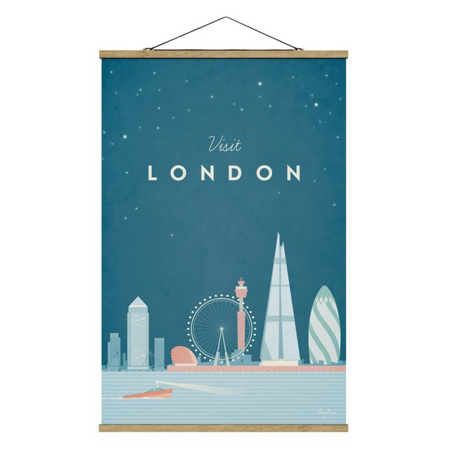 Foto su tessuto da parete con bastone - Poster Viaggio - Londra - Verticale 3:2