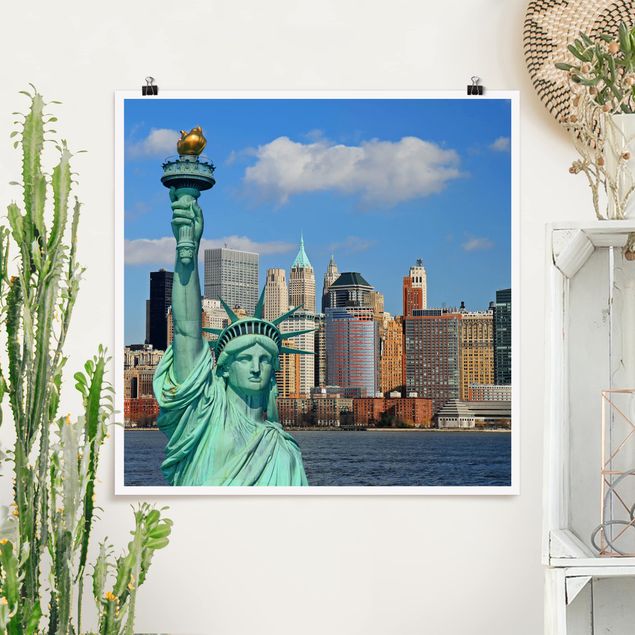 Poster - Skyline di New York - Quadrato 1:1