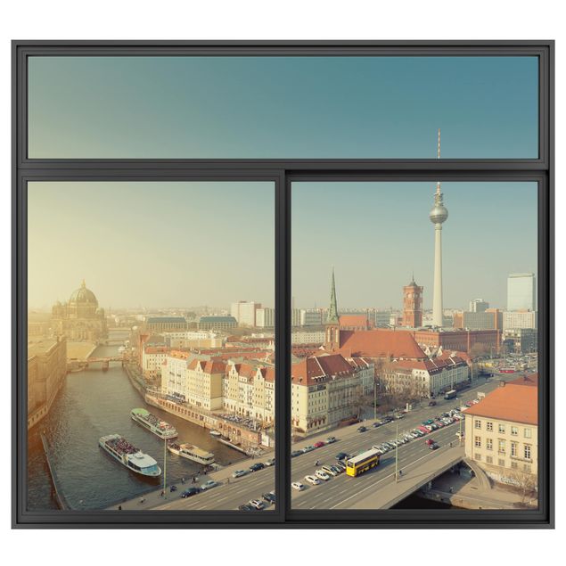 Trompe l'oeil adesivi murali - Finestra su Berlino
