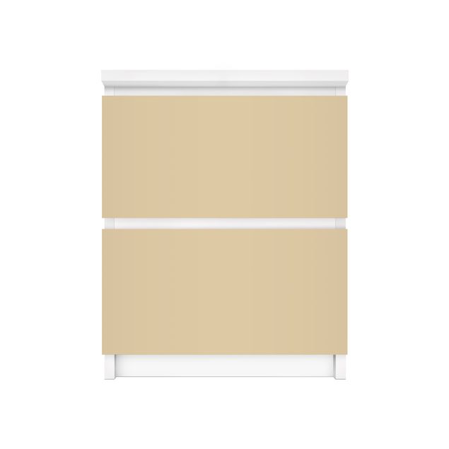 Carta adesiva per mobili IKEA - Malm Cassettiera 2xCassetti - Colour Light Brown