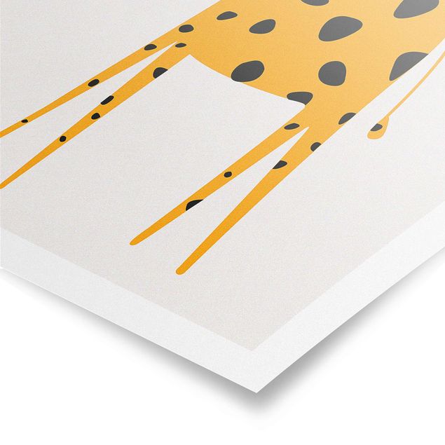 Poster - Giraffa gialla - Verticale 3:2