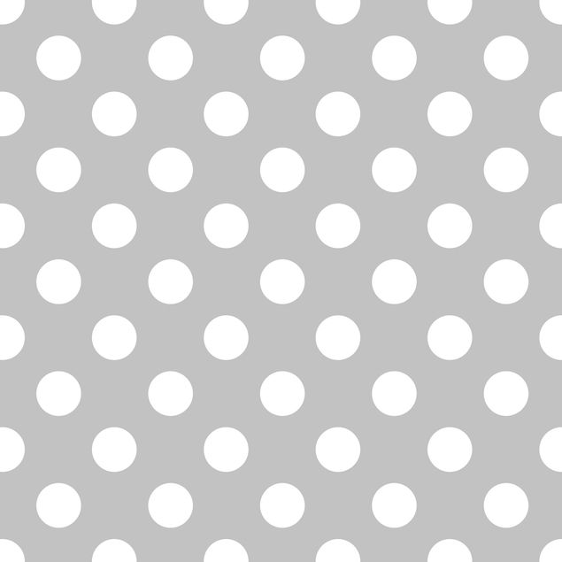 Pellicola adesiva - Punti bianchi su grigio