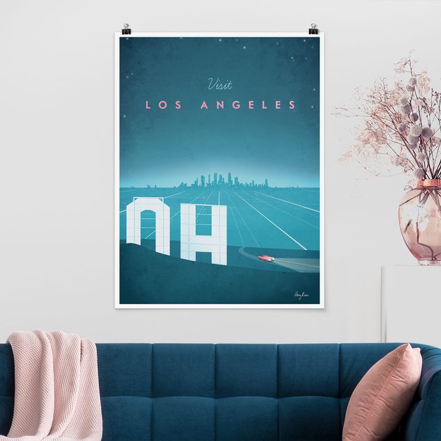Poster illustrazioni Poster di viaggio - Los Angeles