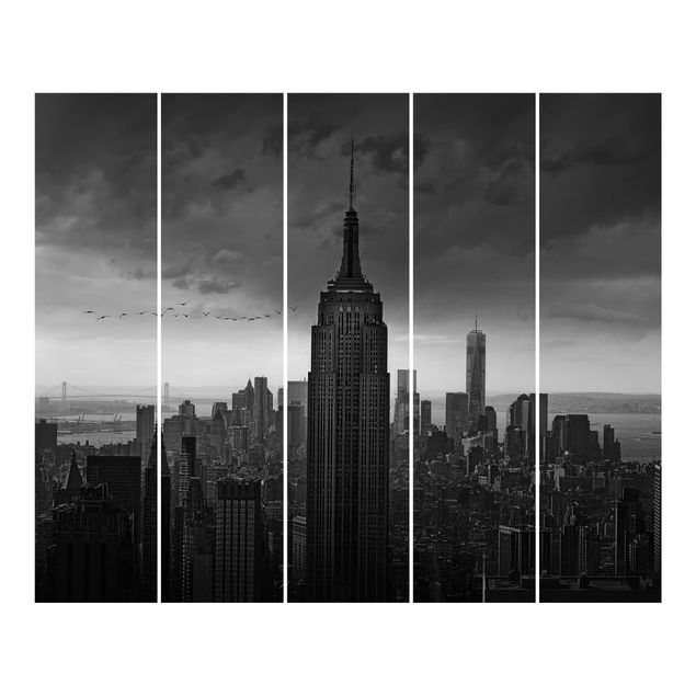 Tende scorrevoli su binario New York vista Rockefeller
