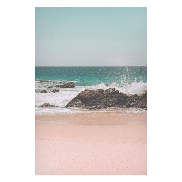Lavagna magnetica - Spiaggia assolata in Messico