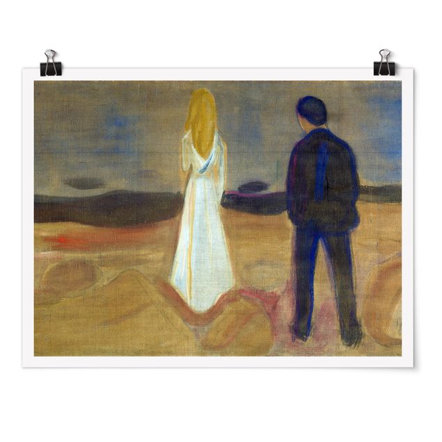 Poster - Edvard Munch - Due persone - Orizzontale 3:4