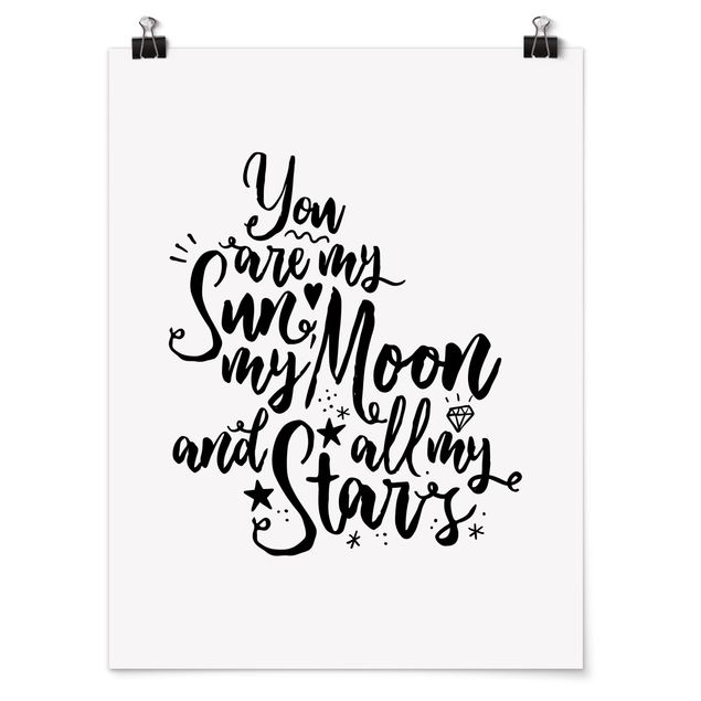 Poster - Tu sei il mio sole, la mia luna e tutti i miei Stars - Verticale 4:3