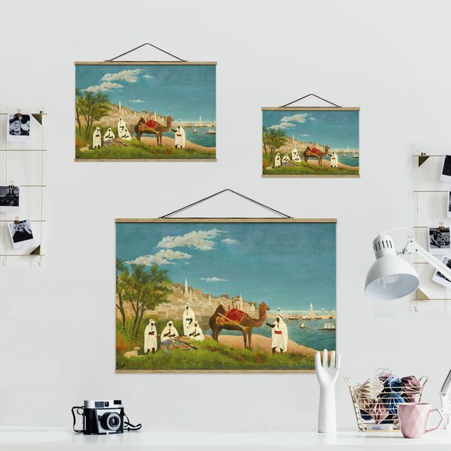 Foto su tessuto da parete con bastone - Henri Rousseau - Paesaggio di Algeri - Orizzontale 2:3