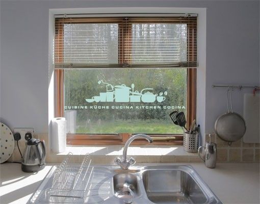 Adesivo per finestre - no.UL926 Skyline Of A Kitchen