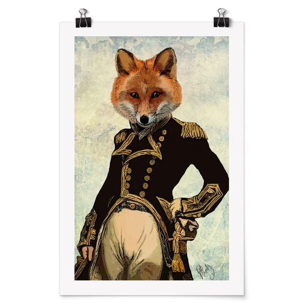 Poster - Ritratto Animal - Fox Admiral - Verticale 3:2