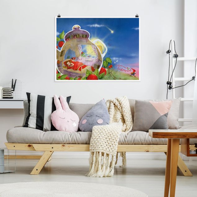 Poster illustrazioni The Strawberry Fairy - Dormi bene!