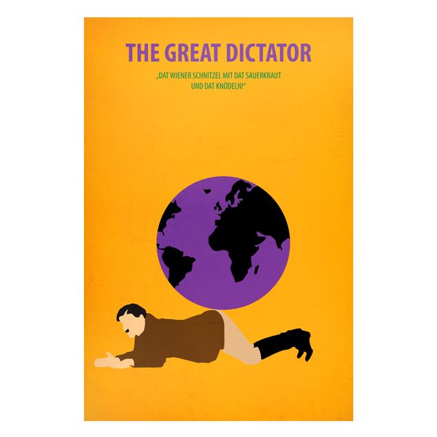 Lavagna magnetica - Poster del film Il grande dittatore - Formato verticale 2:3
