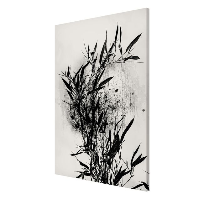 Lavagna magnetica - Mondo vegetale grafico - Bambú nero