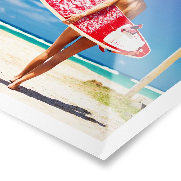 Poster - Surfer Girl - Quadrato 1:1