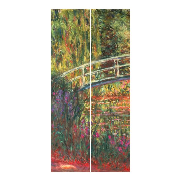 tende scorrevoli con binario Claude Monet - Ponte giapponese nel giardino di Giverny