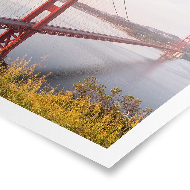 Poster - Golden Gate Bridge di San Francisco - Quadrato 1:1