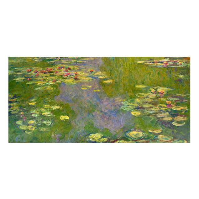 Lavagna magnetica - Claude Monet - Verde Ninfee - Panorama formato orizzontale