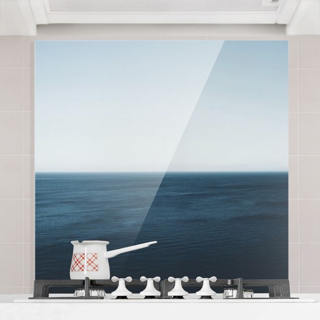 paraschizzi cucina vetro magnetico Oceano minimalista