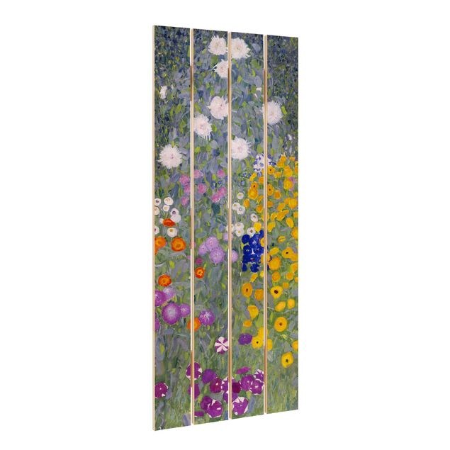 Stampa su legno - Gustav Klimt - Cottage Garden - Verticale 5:2