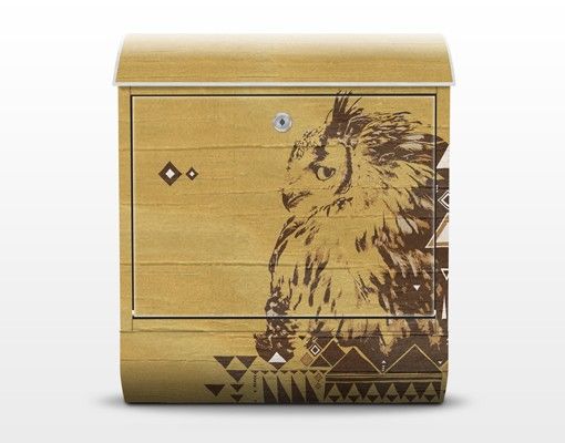 Cassetta postale no.MW17 Amerindian Owl 39x46x13cm
