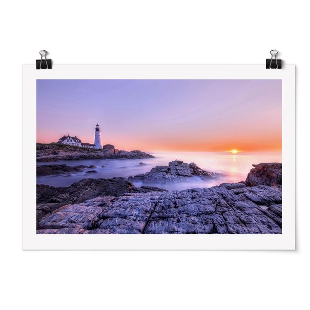 Poster - Lighthouse In The Morning - Orizzontale 2:3