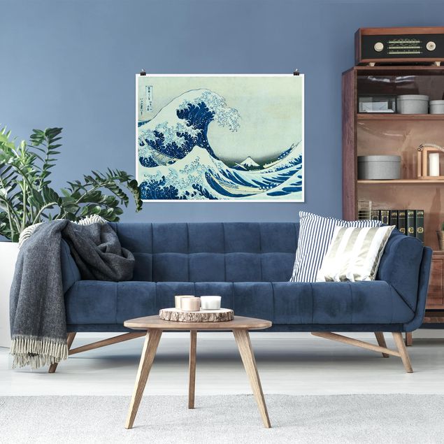 Poster vintage Katsushika Hokusai - La grande onda di Kanagawa