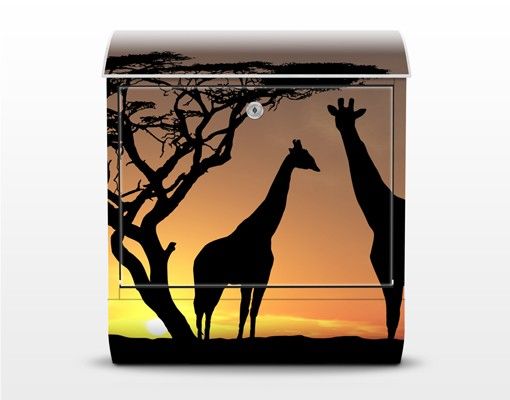 Cassetta postale African Sunset 39x46x13cm