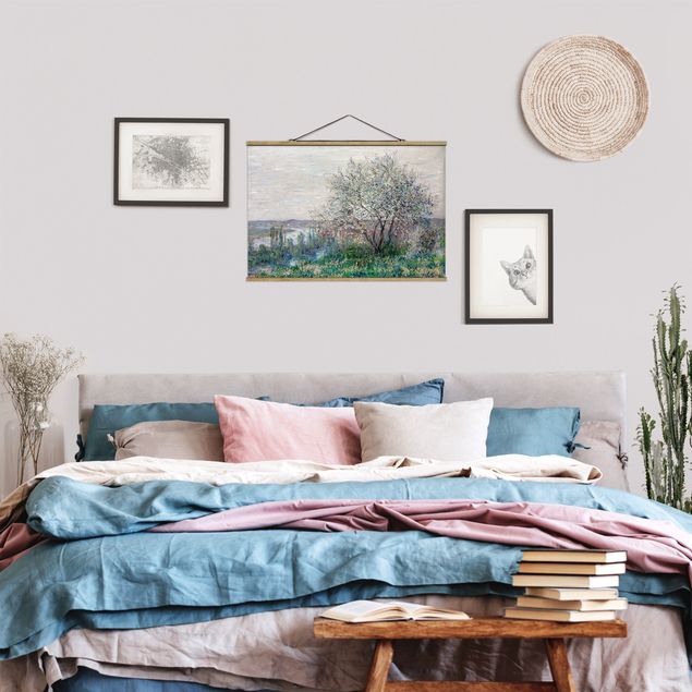 Foto su tessuto da parete con bastone - Claude Monet - Primavera Mood - Orizzontale 2:3