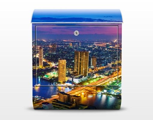Cassetta postale Bangkok Skyline 39x46x13cm