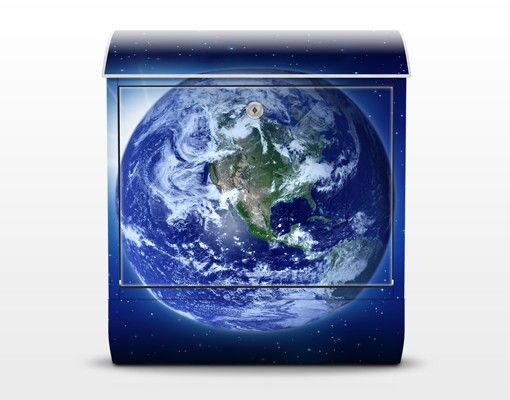 Cassetta postale Earth Into The Space 39x46x13cm