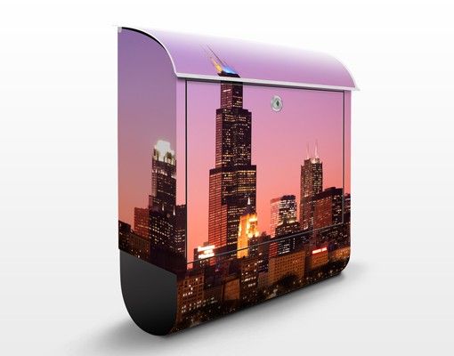 Cassetta postale Chicago Skyline 39x46x13cm
