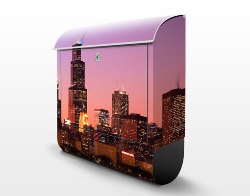 Cassetta postale Chicago Skyline 39x46x13cm