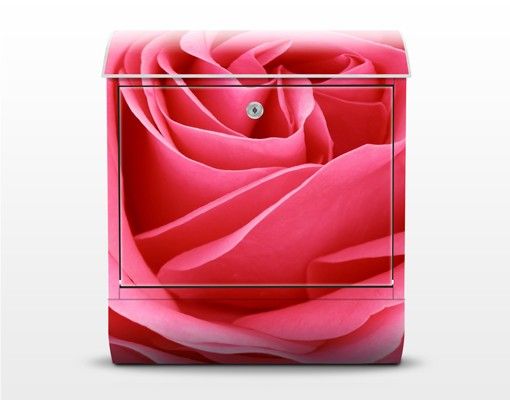 Cassetta postale Lustful Pink Rose 39x46x13cm