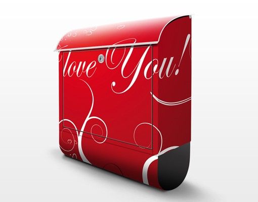Cassetta postale Love You! 39x46x13cm