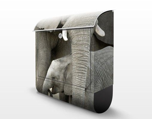 Cassetta postale Elephants in Love 39x46x13cm