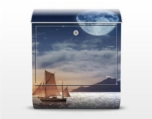 Cassetta postale Moon Night Sea 39x46x13cm