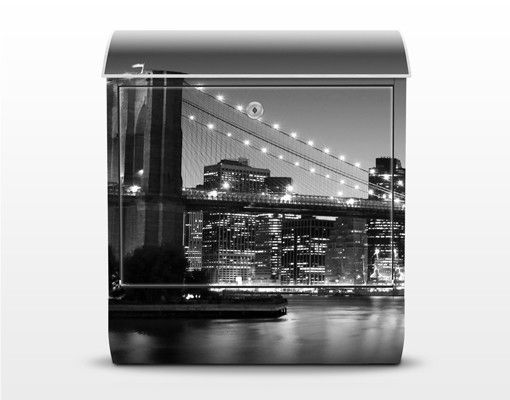 Cassetta postale Brooklyn Bridge In New York II 39x46x13cm