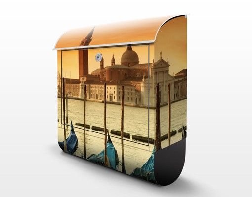 Cassetta postale Gondolas In Venice 39x46x13cm