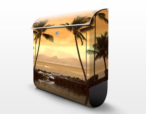 Cassetta postale Caribbean Sunset I 39x46x13cm