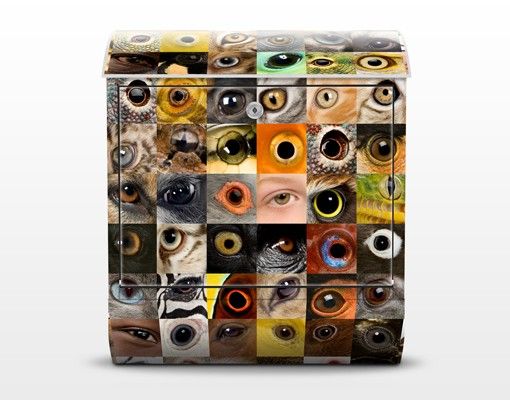 Cassetta postale Eyes of the World 39x46x13cm