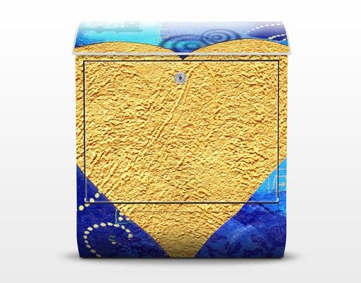 Cassetta postale Heart of Gold 39x46x13cm